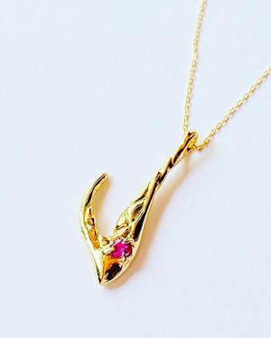 -Dance- Ruby 18KYG Necklace 20MN01